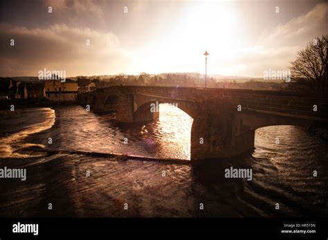 Haydon Bridge River South Tyne Northumberland Stock Photo Alamy