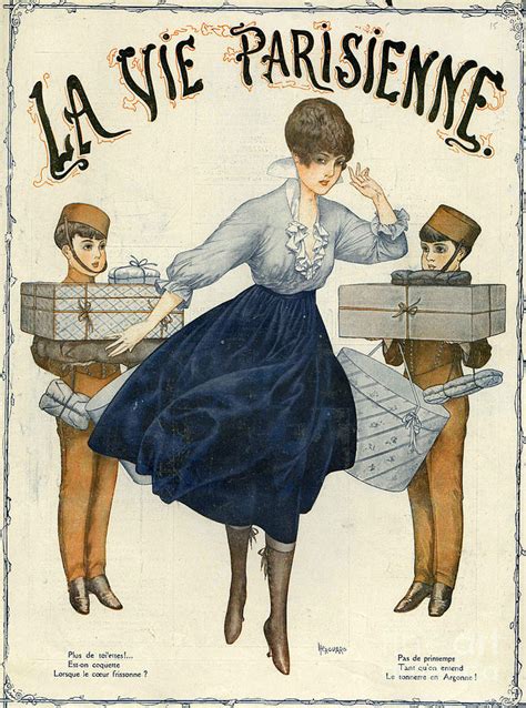 la vie parisienne 1916 1910s france cc drawing by the advertising