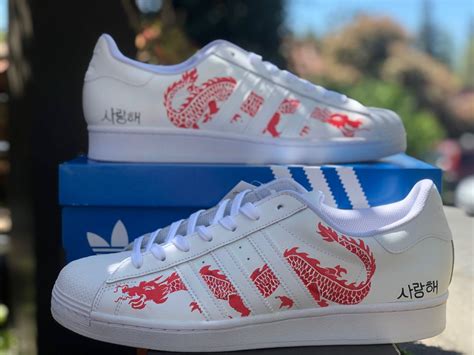 Custom Shoes With Any Design You Want Made To Order Painted Adidas