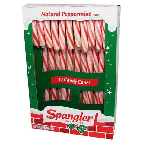 Spangler Candy Canes Nat Peppermint Rotweiß 12 St 150 G Usa