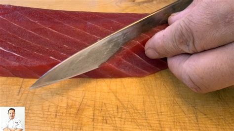 How To Cut Tuna For Sushi And Sashimi Part How To Make Sushi Series Youtube