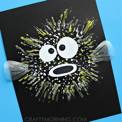 Just a couple sheets of. Bouncy Ball Stamped Pufferfish | Fun Family Crafts