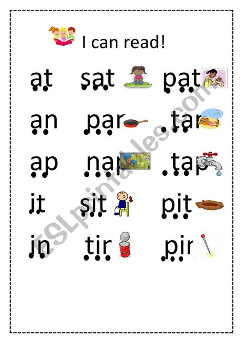 I Can Read Esl Worksheet By Littlewizard