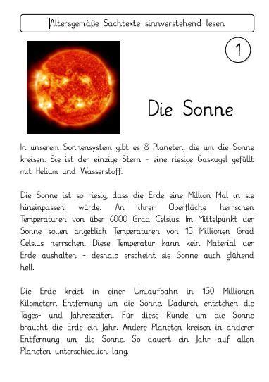 Dabei teilt es die verschiedenen strategie 6 zum sachtext verstehen: Sachtexte Sonnensystem | Sonnensystem, Deutsch lernen ...