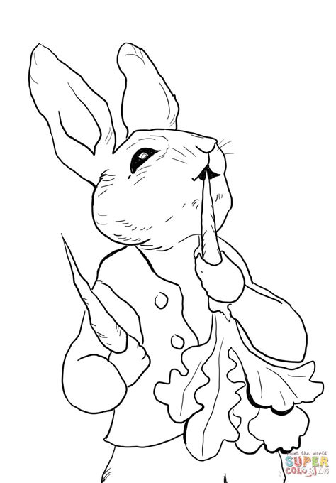Peter Cottontail Coloring Pages Clip Art Library