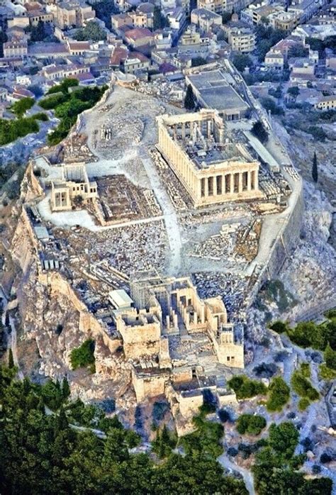 The Acropolis Of Athens A Spectacular Aerial View Of The Citadel The
