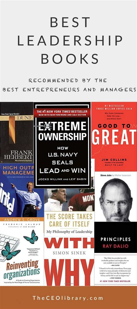 Best Leadership Books Recommended By The Best Entrepreneurs And Managers Leadership Books