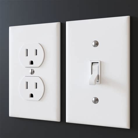 Us Electrical Outlets And Switches 3d Model Cgtrader