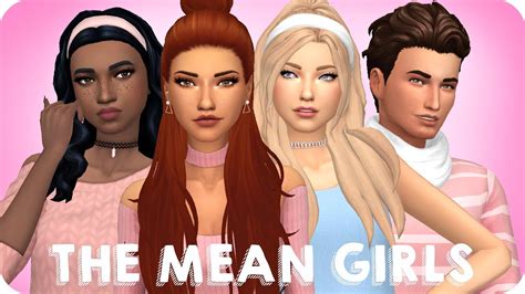 High School Cliques The Mean Girls Sims 4 Create A Sim Youtube