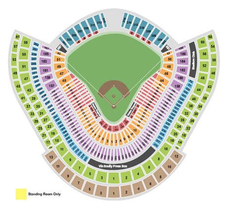 Dodger Stadium Seating Chart And Maps Los Angeles