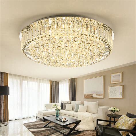Luxury Living Room Modern Crystal Ceiling Light Led