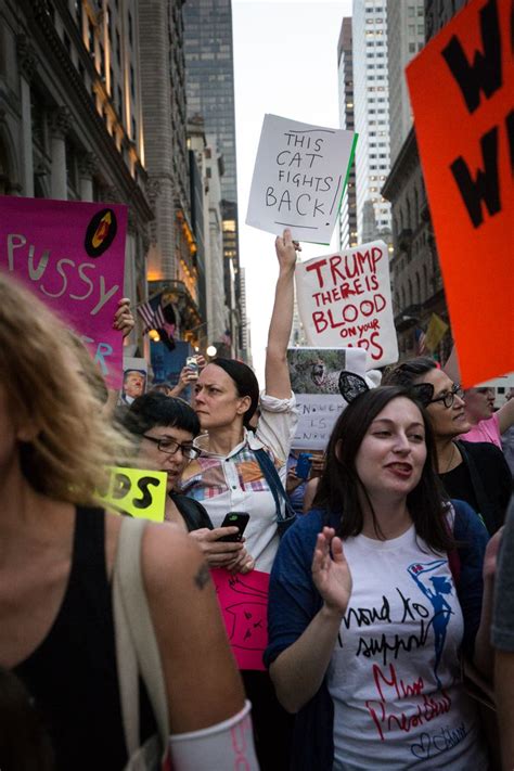Photos Debate Night Pussy Power Protest At Trump Tower Photo