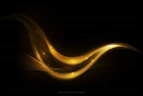 8300 Black Gold Abstract Background Stock Illustrations Royalty Free