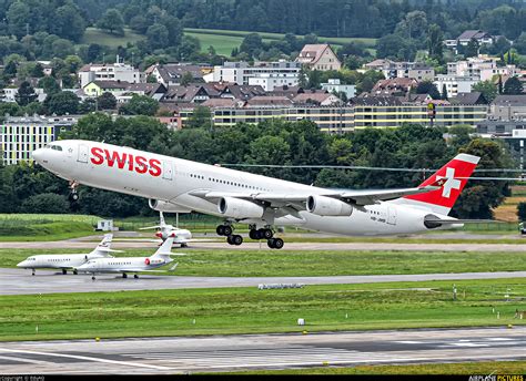 Hb Jmb Swiss Airbus A340 300 At Zurich Photo Id 1299096 Airplane