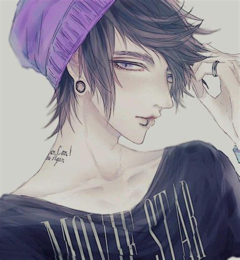 Anime Boy With Piercings