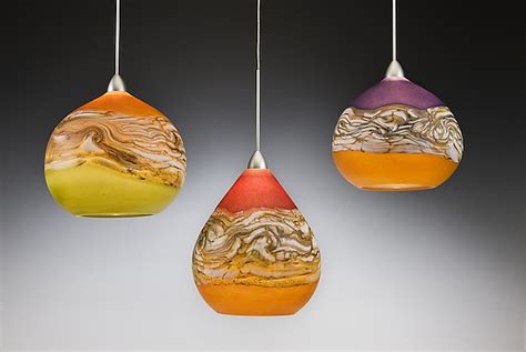 Strata Pendant Lights By Danielle Blade And Stephen Gartner Art Glass