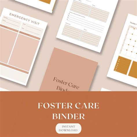Foster Care Binder Printable Etsy