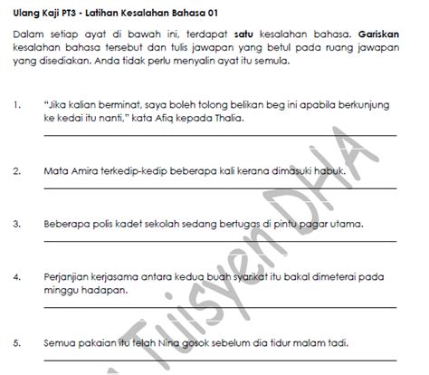 Nurhidayah mohd azman 01 december 2020. Fun Crayons EduSpace: Latihan Kesalahan Bahasa PT3 ...