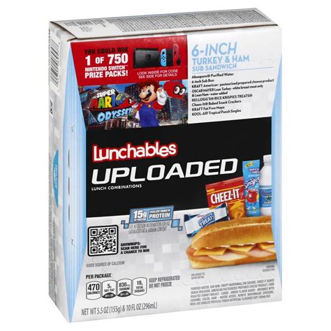 uploaded 6 inch turkey and ham sub sandwich lunchables 1 kit delivery cornershop by uber