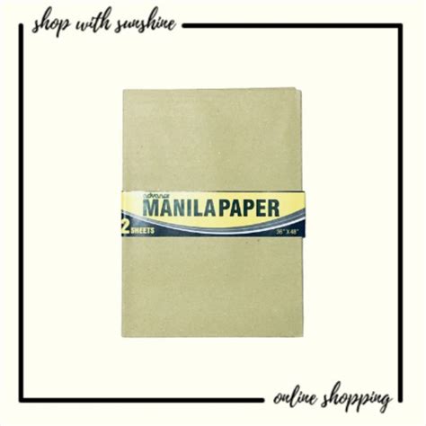 Manila Paper Advance 2 Sheets Shopee Philippines