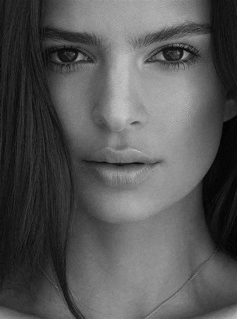 Portrait Image Emily Ratajkowski Woman Face Beautiful Girl Face