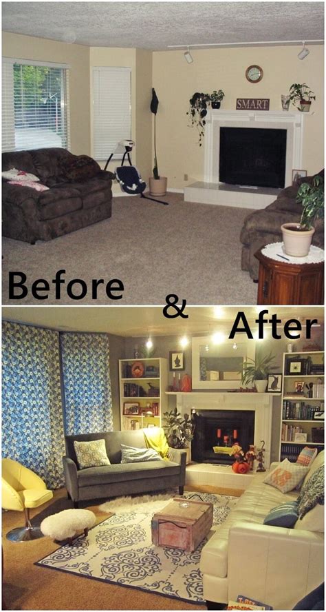 before and after 26 budget friendly living room makeovers to inspire you budget friendly