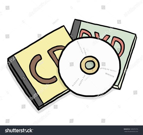 Cd Dvd Cassette Box Cartoon Vector Stok Vektör Telifsiz 169676753