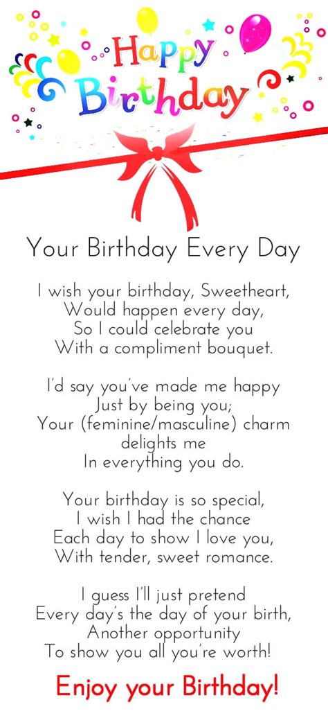 Happy Birthday Love Poems For Her Him With Images