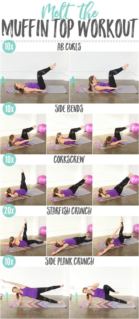 Melt The Muffin Top Workout Abs And Obliques Workout Oblique Workout Workout