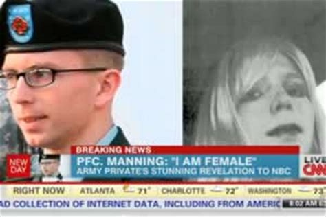Chelsea Manning Formerly Bradley Comes Out Transgender On Top