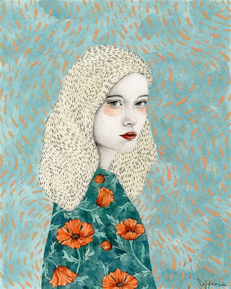 Enchanting Portraits Merge Enigmatic Subjects With Ornate Patterned