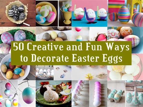 50 Creative And Fun Ways To Decorate Easter Eggs Pictures Photos And