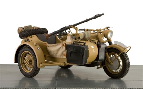 1943 Bmw 750cc R7 Africa Corps Military Motorcycle And Sidecar