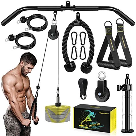 Fitness Lat And Lift Pulley System Gym Upgraded Lat Pull Down Cable