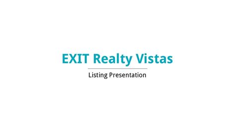 EXIT Realty Vistas - Listing Presentation by BoomTown - Issuu
