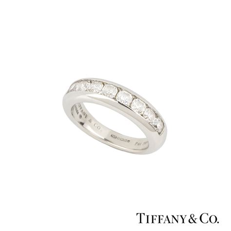 Tiffany And Co Lucida Cut Diamond Half Eternity Ring In Platinum 070ct