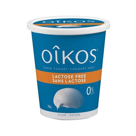 Oikos Greek Yogurt Lactose Free Fat Free Plain 750g Walmart Canada