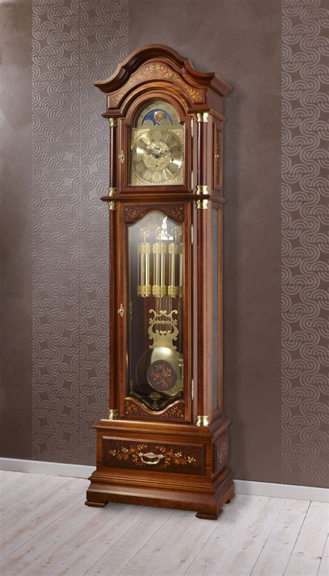 Unique German Grandfather Clock Handmade By Lepper In Germany