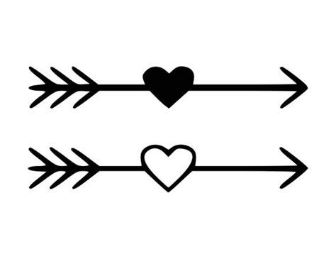 478 Love Arrow Svg Svgpngeps And Dxf File Include