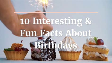 10 Interesting And Fun Facts About Birthdays Quick Summary Video Youtube