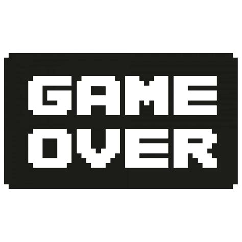 Game Over Wall Sticker Wall