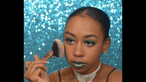 Emerald Glitter Eyes Makeup Youtube