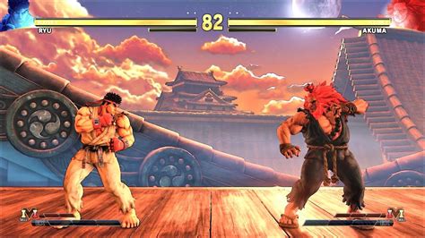 Ryu Vs Akuma Hardest AI Street Fighter V YouTube