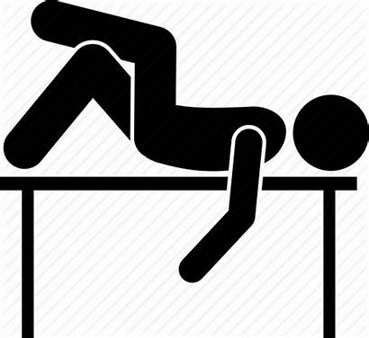 Down Icon Lying Table Resting Sleeping Lay