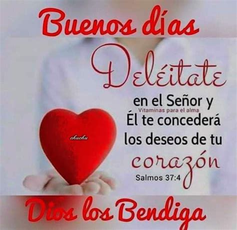 Buenos Dias Salmos 374 Nvi Deléitate En El Señor Y él Te Concederá