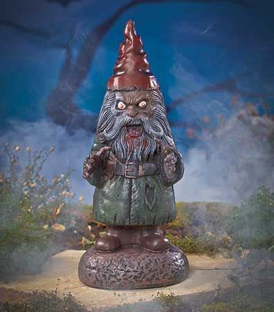 Horror Gnome Statue With Images Gnome Statues Gnomes Outdoor Gardens