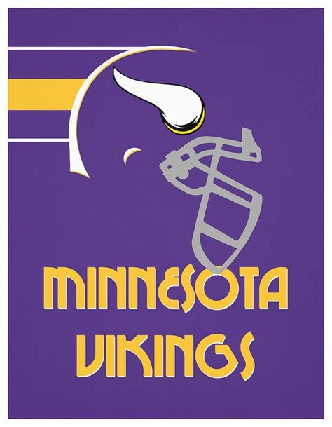 Nfl Football Art Vikings Football American Football Team Minnesota