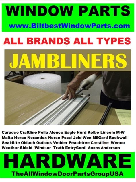 Single Double Hung Window Sash Balances And Parts Window Jambliner