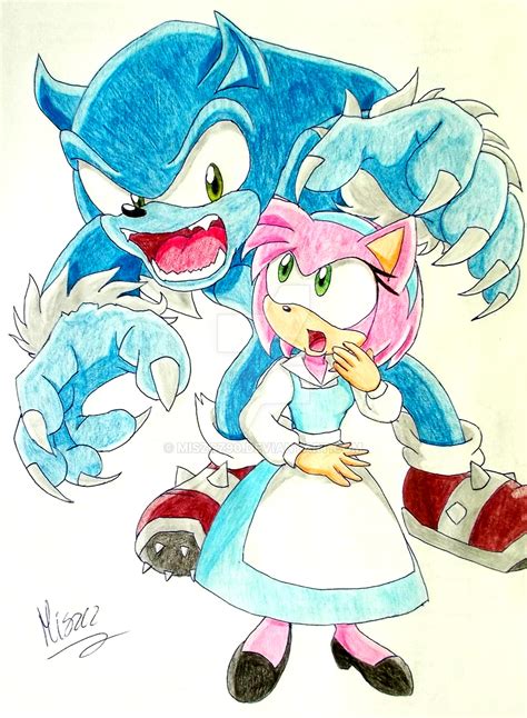 Sonic The Werehog And Amy As Beauty And The Beast By Miszcz90 On Deviantart