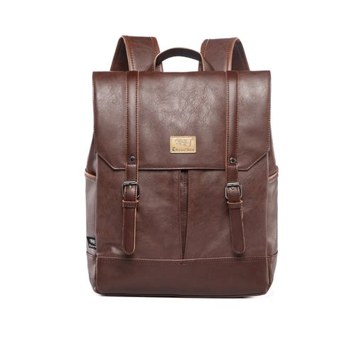 Designer Mens Backpack Fashion Pu Leather Backpack Men Business Casual